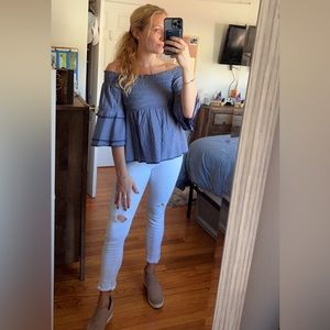 Classy American Eagle strapless top